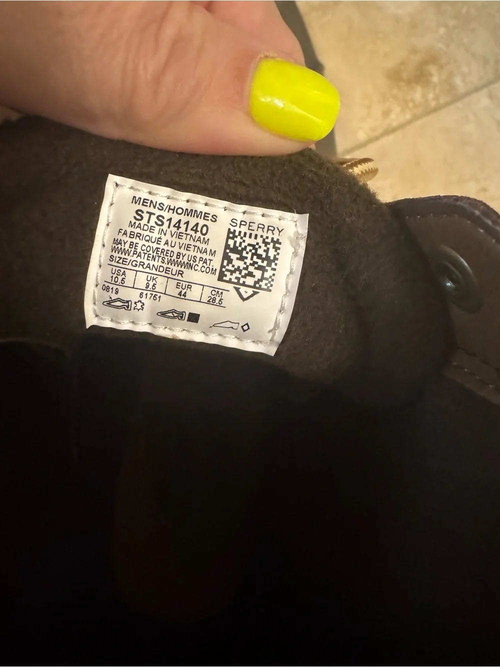 NWOT Sperry Brown and Taupe Waterproof Duck Boots